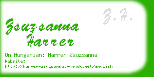 zsuzsanna harrer business card